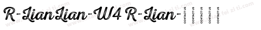 R-LianLian-W4 R-Lian字体转换